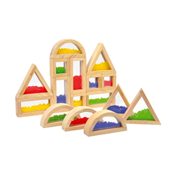 Blocs de construction en bois avec perles | Eduplay